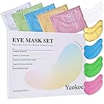 Yeokoe Under Eye Patches for Dark Circles,Eye Mask for Puffy Eyes With Collagen,Retinol,Vitmin C,Hyaluronic Acid and Niacinamide Face Masks Skincare Spa Gifts for Woman 20Pairs