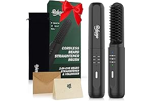 REHOYO Cordless Beard Straightener for Hassle-Free Beard Grooming