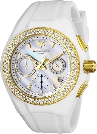TechnoMarine Lady Cruise Valentine Quartz Watch, White, TM-117046