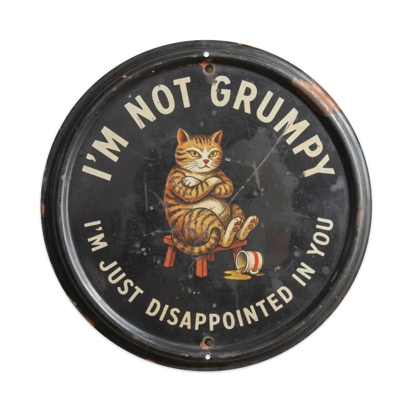 Funny-Cat-Retro-Sign Metal Tin Sign Plaque