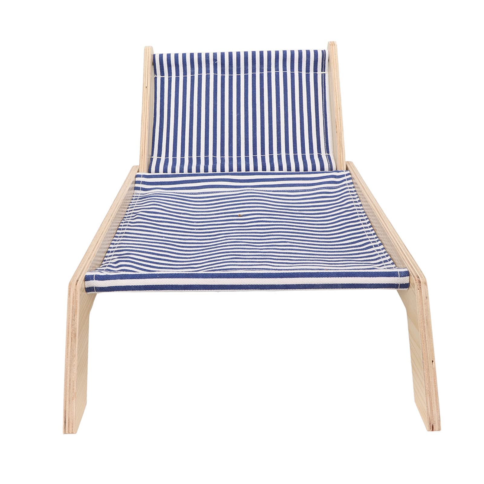 Asixxsix Hamaca para Cama de Gato, Cama Elevada para Gatos de Interior, Cama Elevada para Mascotas, Muebles de Cuna para Gatos con Rascador, Marco de Madera, Columpio, Cama (Silla de Playa)
