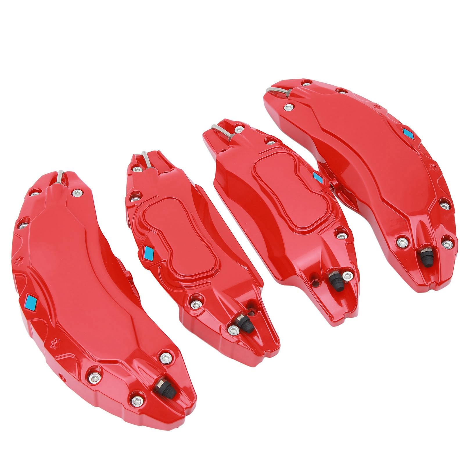 Tbest 4 Piezas de 19 Pulgadas 20 Pulgadas Cubiertas de Pinza de Freno de Disco de Coche, Cubiertas de Pinza de Cubo de Rueda de Aleación de Aluminio Cubierta Protectora de Pinza de (Rojo)