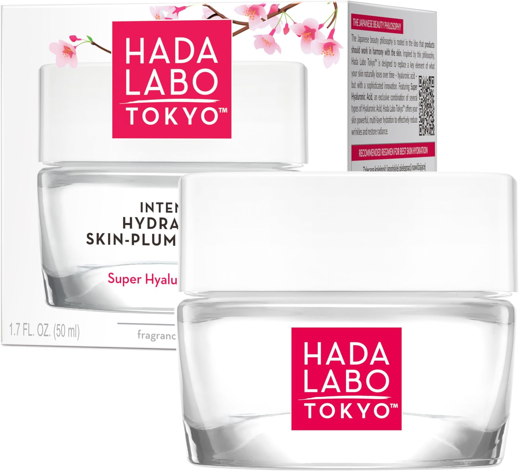 Intense Hydrating Skin-Plumping Gel Day & Night, with Super Hyaluronic Acid, for Age 18-39, 50 ml Jar (Pack of 1)