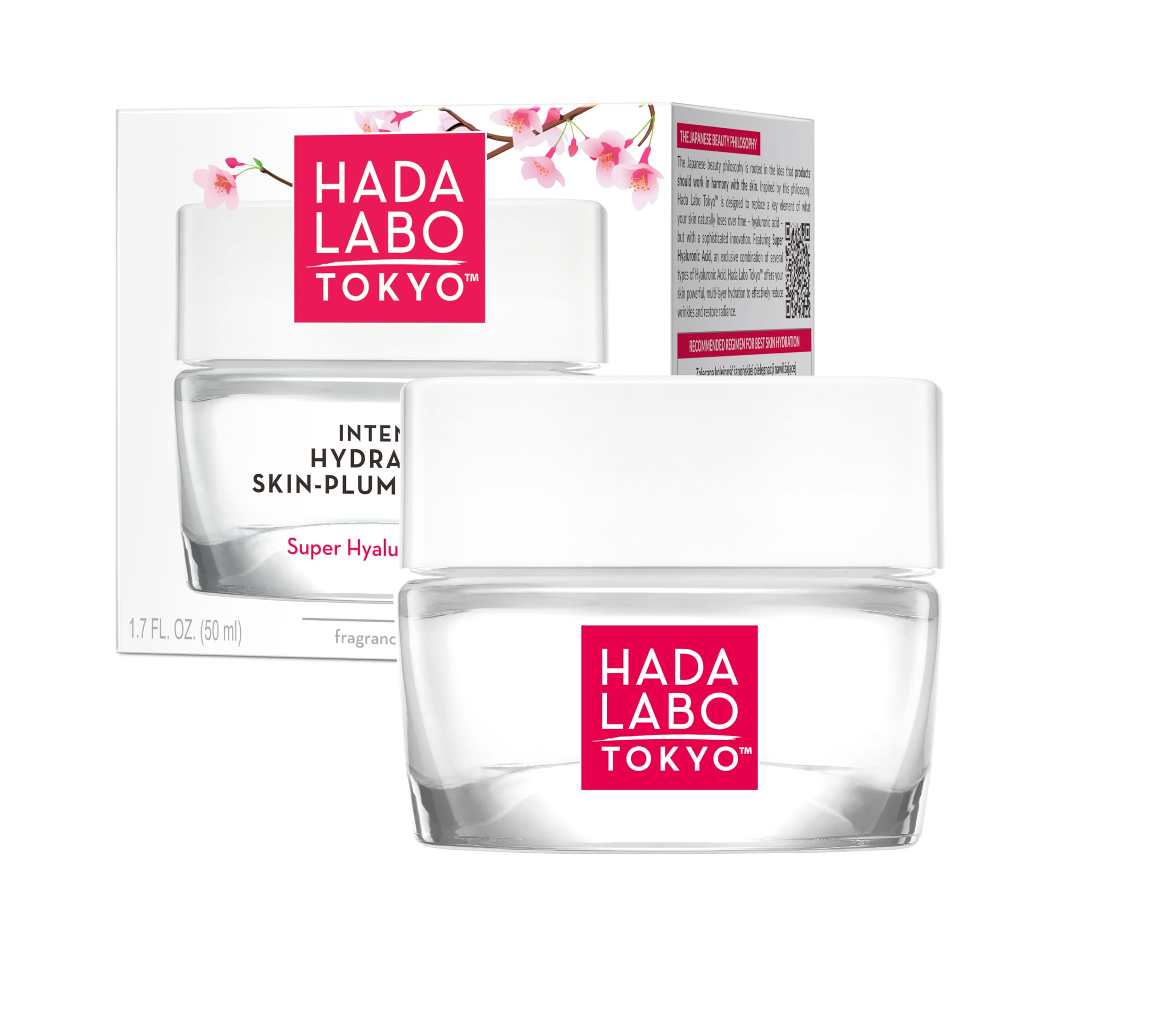Hada Labo TokyoIntense Hydrating Skin-Plumping Gel Day & Night, with Super Hyaluronic Acid, for Age 18-39, 50 ml Jar (Pack of 1)