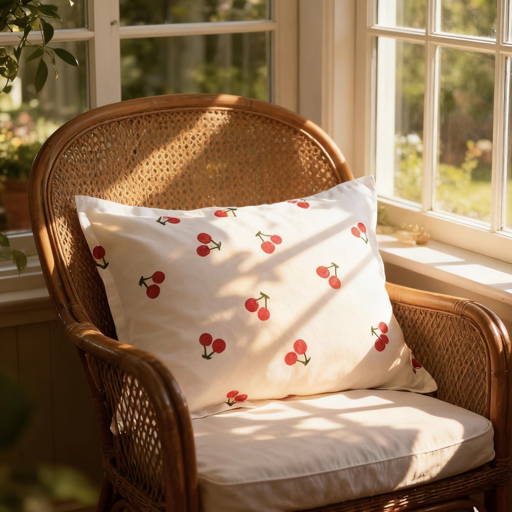 Satin Pillow Cover, Queen Size Zipper Pillowcase, Breathable Cooling Material for Sleep Comfort, Durable Wrinkle-Free Bedding with Printed Design