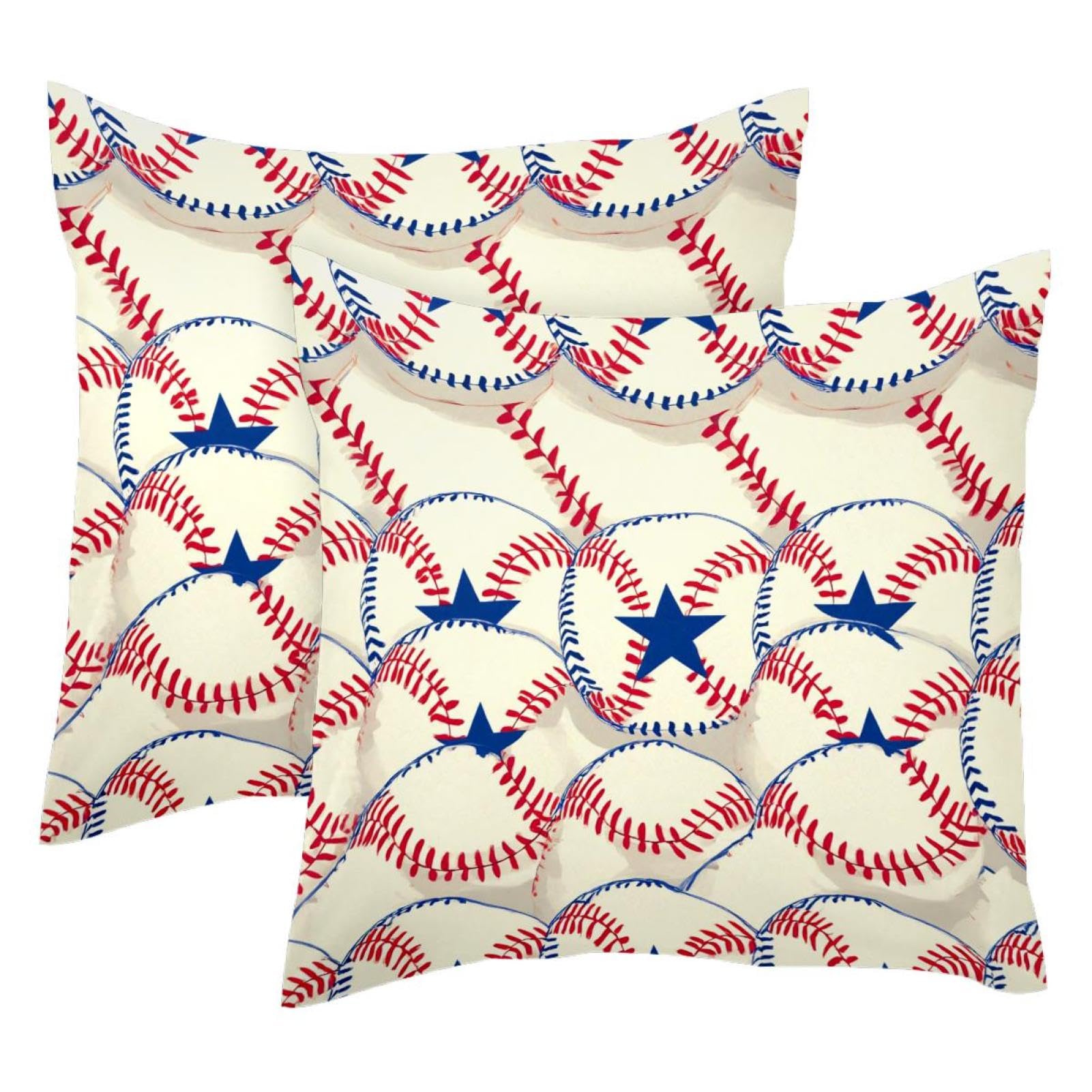 Fundas de almohada de béisbol para decorar habitaciones juveniles