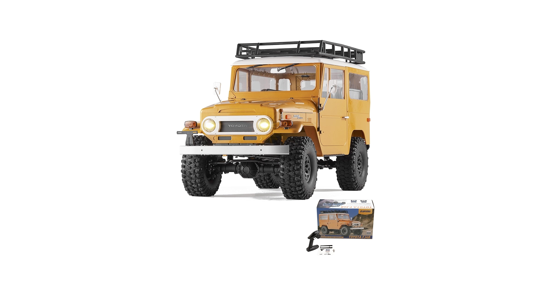 Amazon.com: EAZYRC X FMS 1/10 Toyota Land Cruiser FJ40 RS