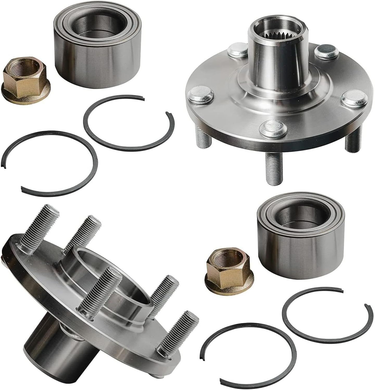 Detroit Axle - Front End 12pc Suspension Kit for 2000-2003 Nissan Maxima, 2002-2004 INFINITI i35, 2000-2001 I30, 2 Lower Control Arms 2 Wheel Bearing Hubs 4 Tie Rods 2 Sway Bars 2 Boots Replacement