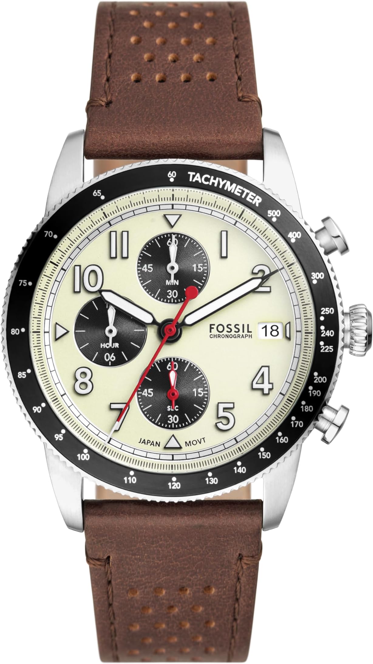 Fossil Sport Tourer Brown Quartz Leather Watch FS6042