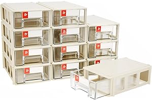ZIIYAN 12 Pack Plastic Hardware Drawer Organizer
