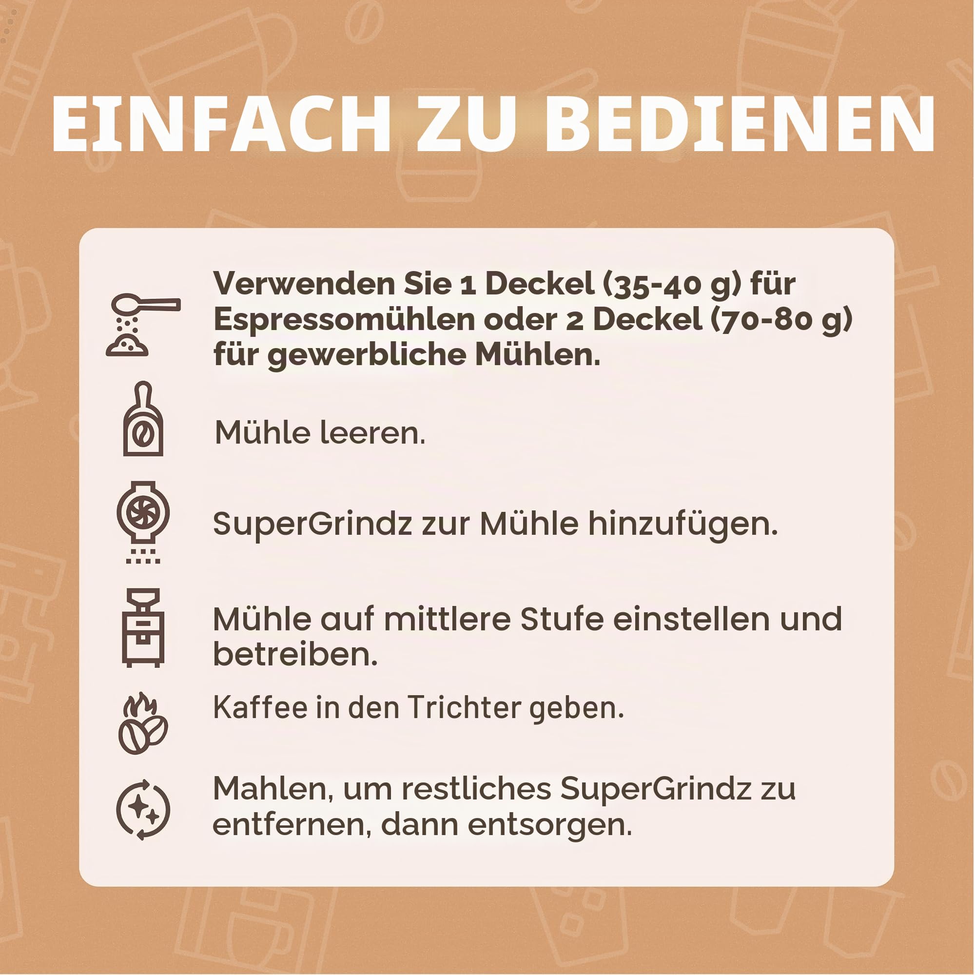 Urnex SuperGrindz Grinder Reinigungstabletten, 330 g