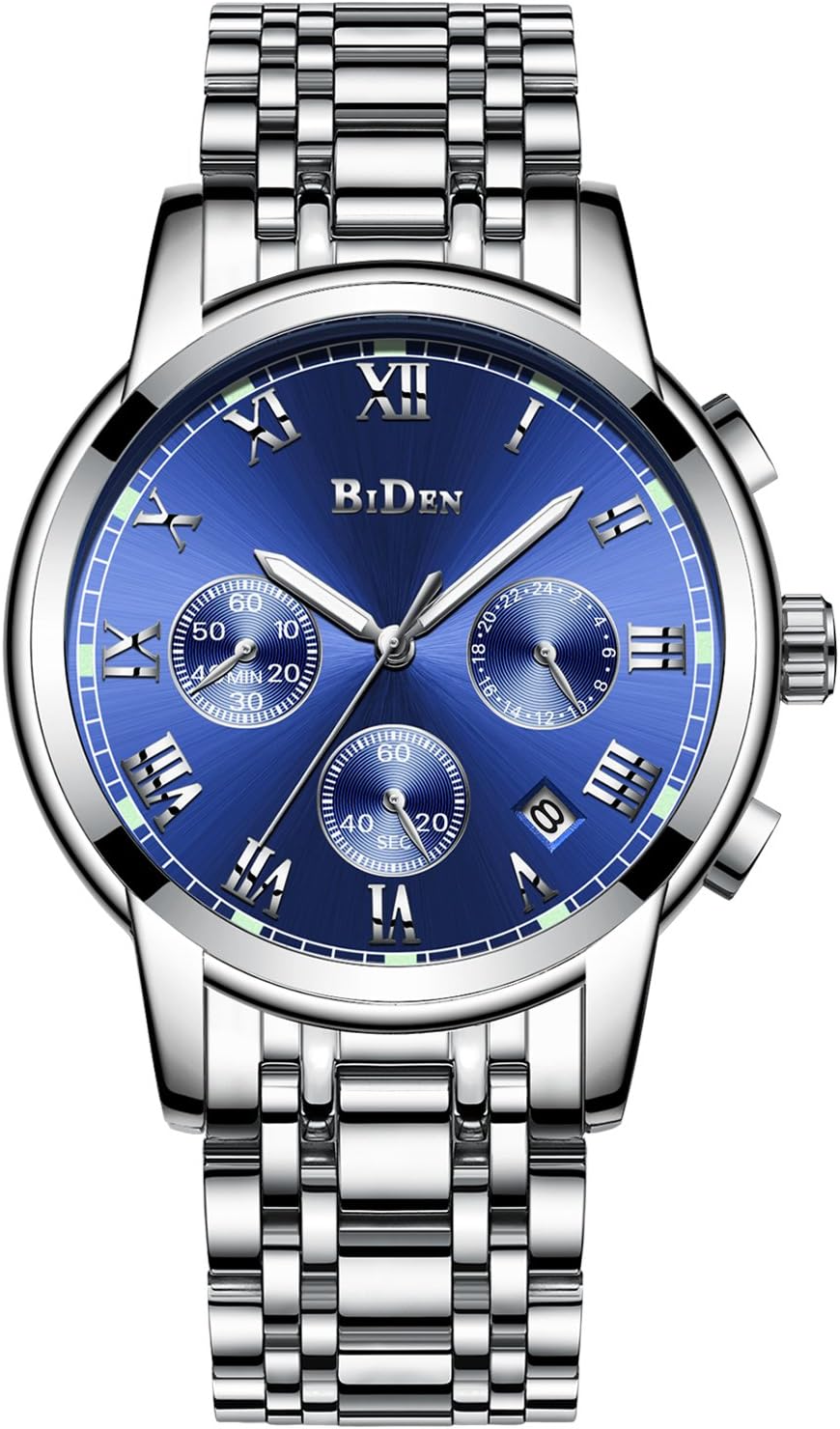 Mens Watches Men Stainless Steel Waterproof Mesh Watch Simple Designer Analogue Stylish Watch Men's Business Black Watches for Men