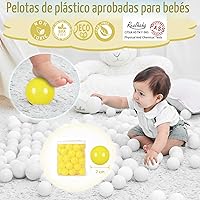 Vista 2 de Realhaha Larger Plastic Balls for Ball Pit, Play Pin Balls for Toddlers Kid Ball Pits & Accessories for Bounce House,2.76 inches,50 100 pcs