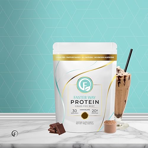 Miniatura 8 de Faster Way - Proteína en polvo - Carne de res alimentada con pasto hidrolizada - 0.71 oz de proteína por porción - Crecimiento y recuperación