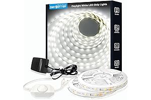 DAYBETTER White LED Strip Light: Enhance Your Spaces with Brilliant Illumination