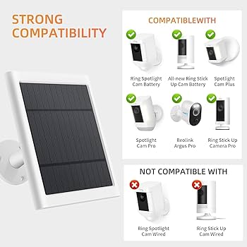 Amazon.com : Solar Panel for Ring Camera, 3 Pack 4W Solar Charger