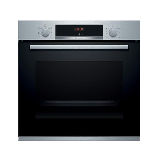 Bosch Serie | 4 HBA512ES0 - Horno eléctrico, Limpieza con Aqualisis, 60x60 cm, Mandos ocultables, 1 guía, Negro