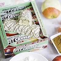 Vista 2 de FITCRUNCH - Barras de proteínas para aperitivo de tamaño pequeño, barra horneada de 6 capas, 3 g de azúcar y centro suave de pastel