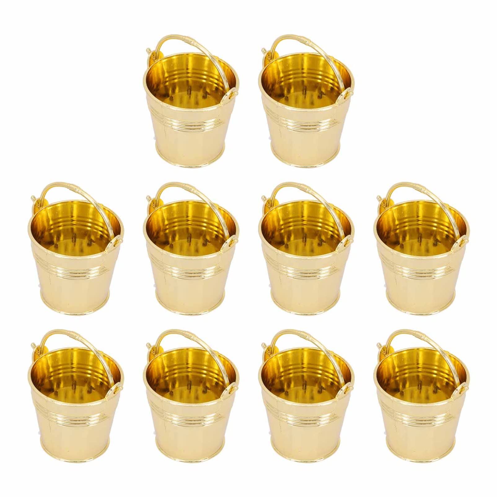 IMIKEYA 10 Juegos Cajas De Almacenamiento De Dulces Para Fiesta De Cubos Metálicos Decorativos Para Bodas Prácticos Y Duraderos Perfectos Para Snacks Y 10 Piezas X 10