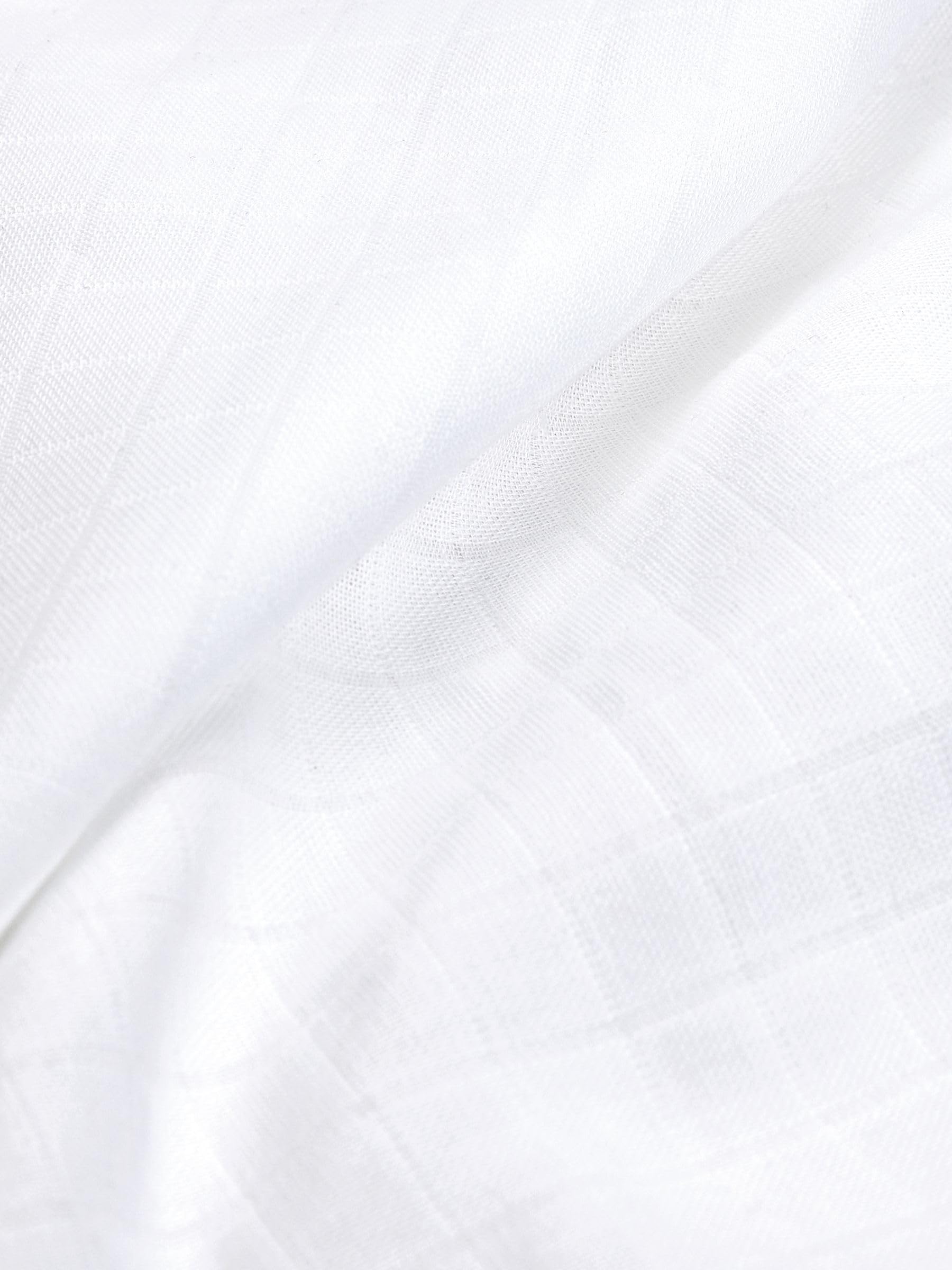 NEXT Bébé Lingettes en Mousseline 100% Coton, Lot de 4 Blanc