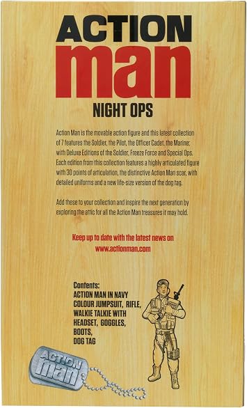 ACTION MAN from Peterkin | Night Ops | 12 action figure with 30 points of articulation and accessories | 4th Generation Special Edition | Action Figures | Ages 3+