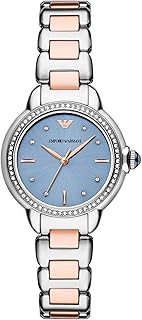 Emporio Armani Women's Watch with Stainless Steel or Leather Band; Dress Watch for Women