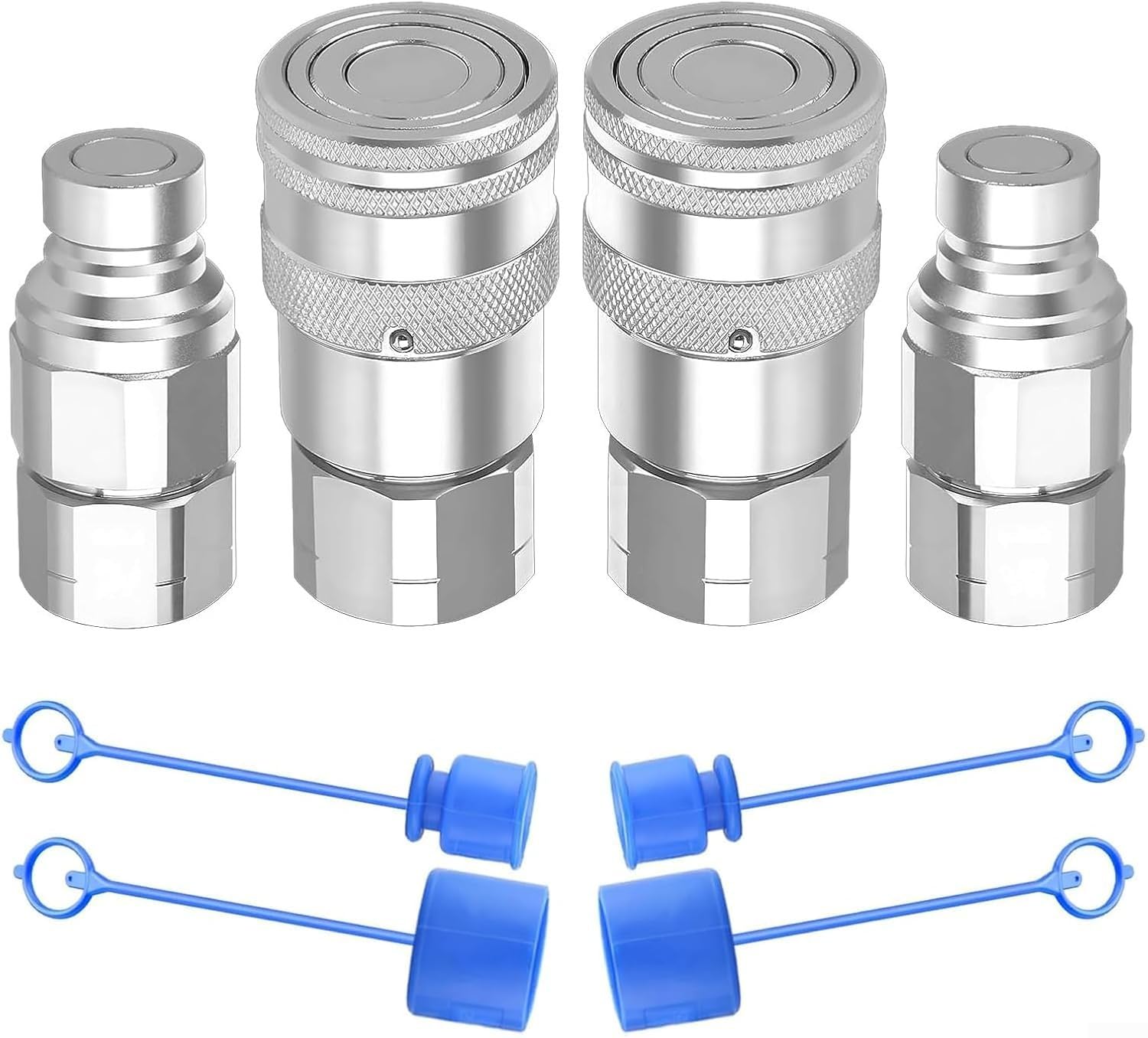 Accoppiatori idraulici a innesto rapido del fronte piatto NPT con, 5076 PSI 23 GPM, ISO16028 compatibili con il nuovo minipala (NPT1/2)