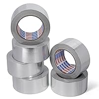 Vista 9 de ADHES - Cinta de papel de aluminio de fibra de vidrio profesional, soporta 176.0 °F a 212.0 °F, cinta resistente al calor ignífuga, cinta adhesiva