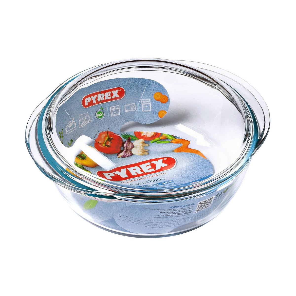 Pyrex Klasyczne okrągłe naczynie do zapiekania 3,2 l