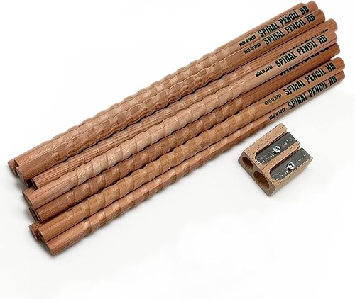 Spiral HB - Juego de 12 lápices de grafito y sacapuntas de mano