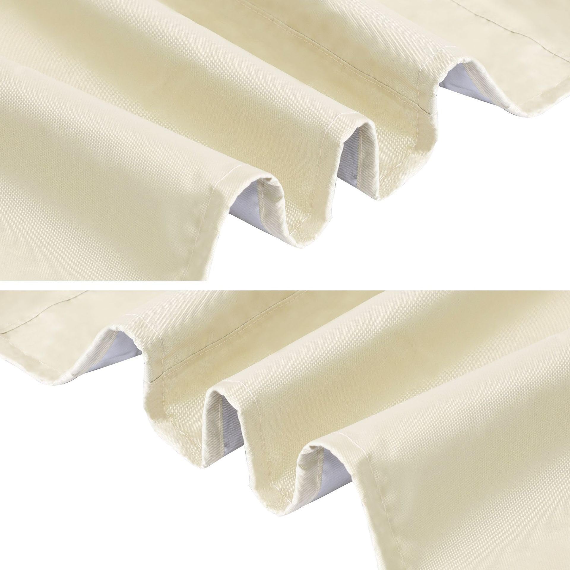 Copritavolo da Giardino Set di Mobili da Giardino Rettangolari in Tessuto Oxford 420D Resistente Impermeabile Antivento Personalizzabile(80X80X160cm)