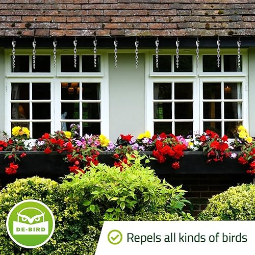 Miniatura 2 de De-Bird Varillas de miedo de pájaros, disuasorios para exteriores a pájaros lejos, disuasorio fácil de instalar, casa disuasoria de pájaros