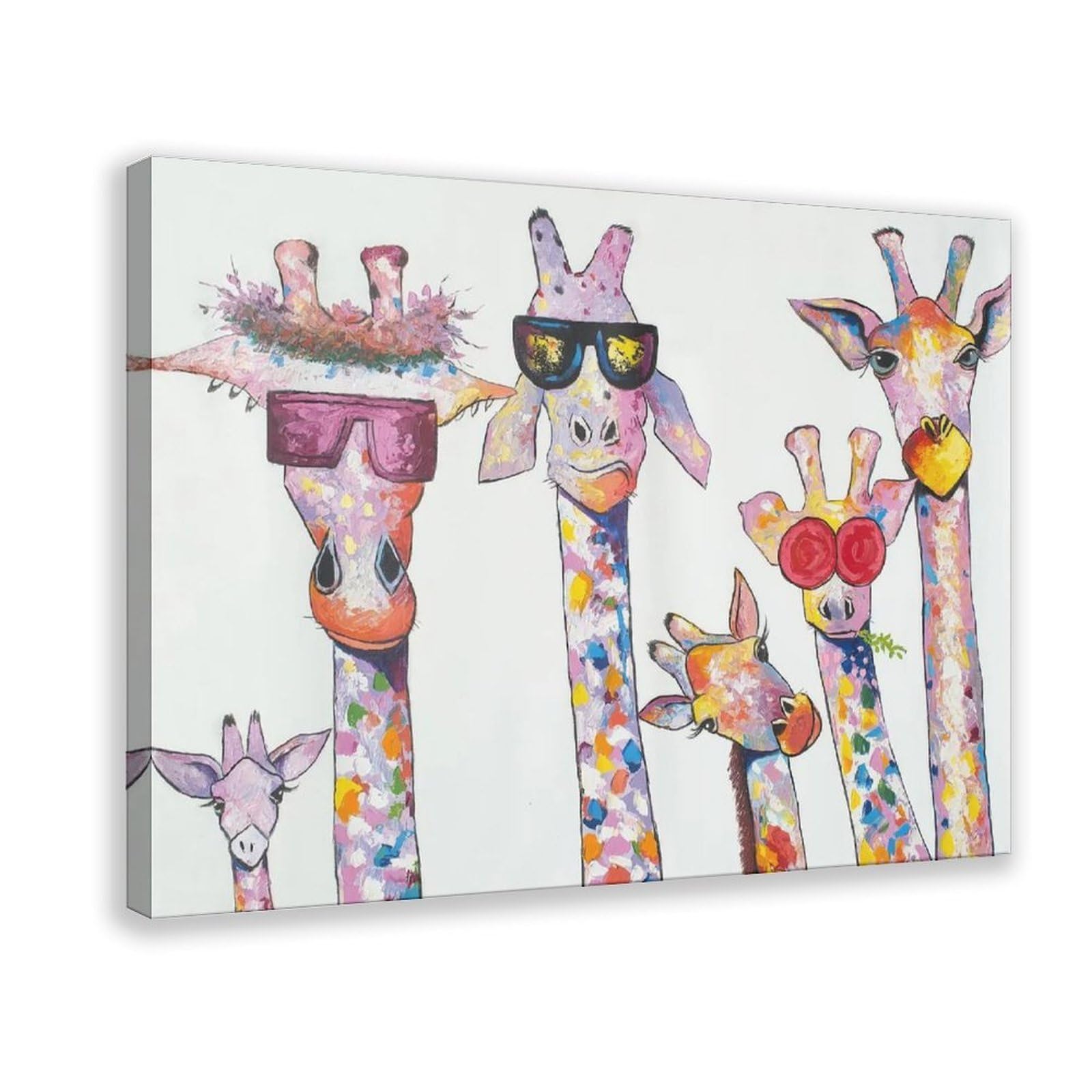 Bareronor Giraffe Poster Canvas Poster Bedroom Decor Landscape Office Room Decor Gift 24" L X 36" W