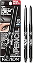 REVLON ColorStay Pencil Waterproof Eyeliner, Smudge-Proof, Eye Makeup with Built-In Sharpener, Stocking Stuffer for Women, 201 Black, 2 pack
