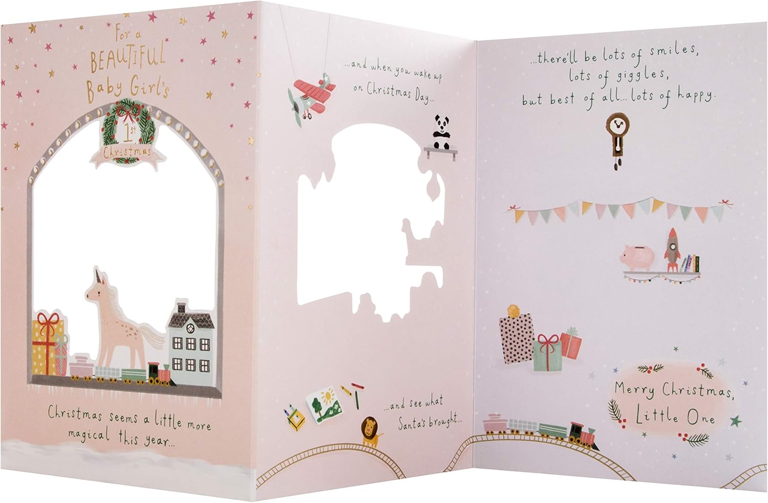Hallmark Baby Girl's 1st Christmas Card