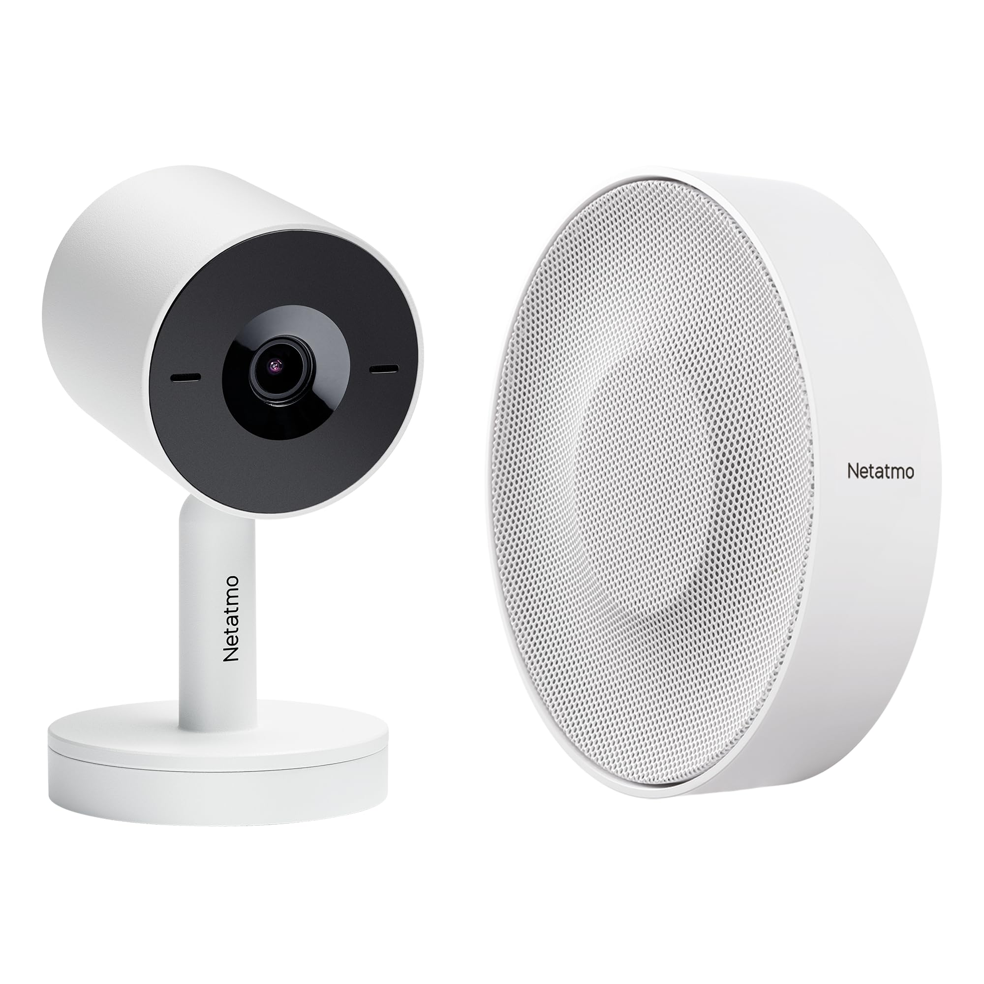 Caméra Advance Netatmo blanche 2K HDR zoom X16 avec sirène connectée