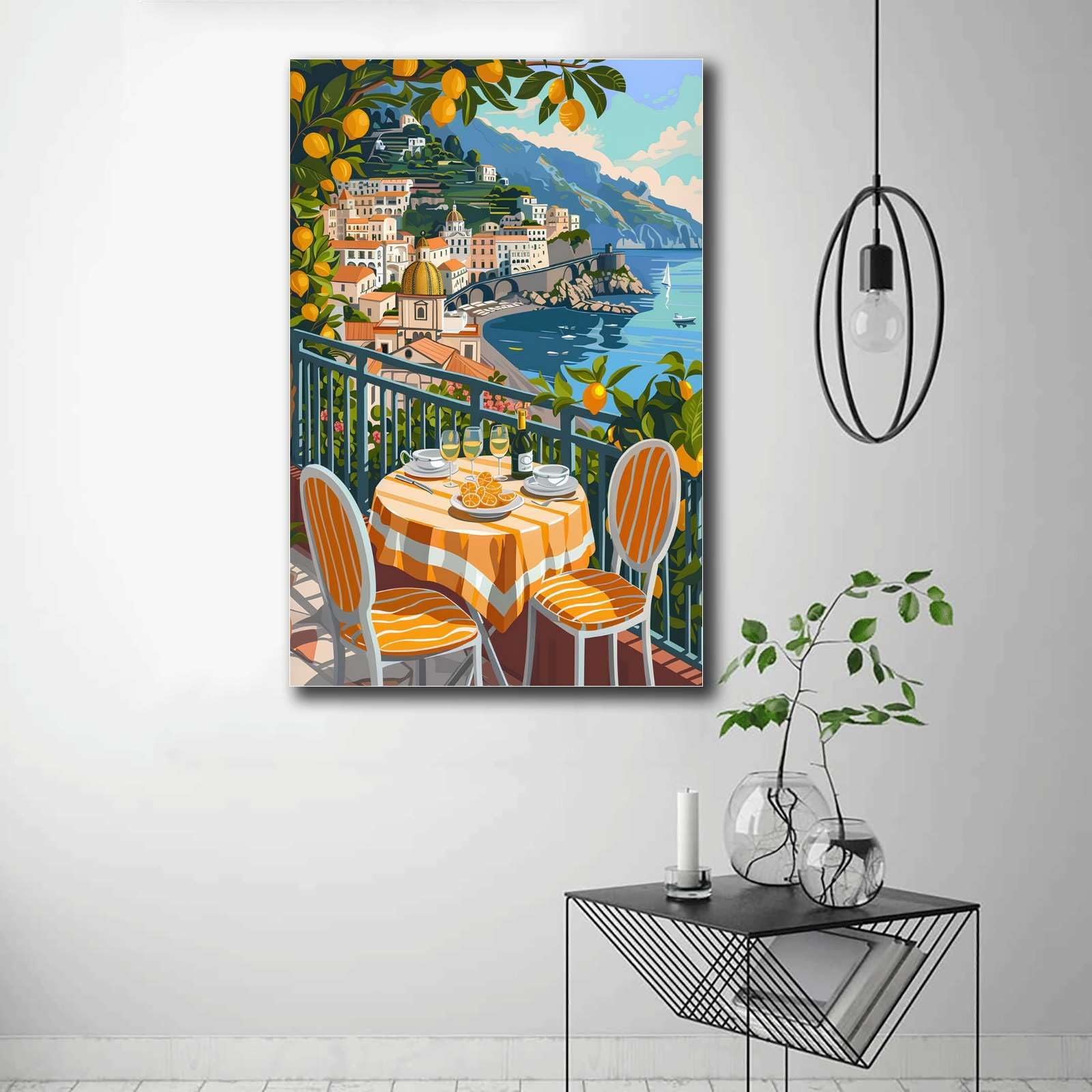 Amazon.com: SENLYCH Poster Wall Art Picture Amalfi Coast Poster