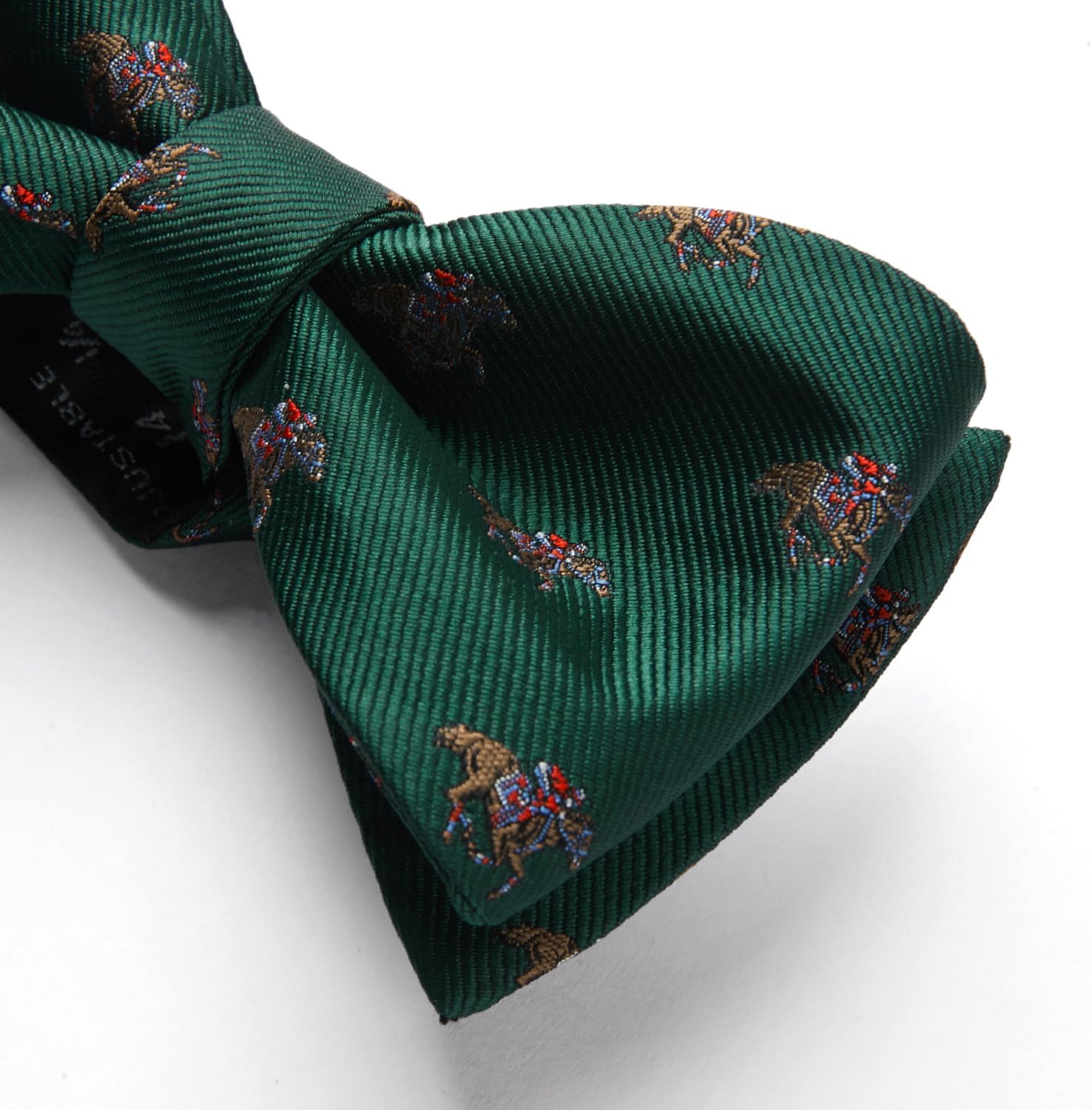 HISDERN Bow Ties for Men Self Tie Animal Bowties Pocket Square Woven Silk Fun Bowtie Handkerchief Set for Wedding Party