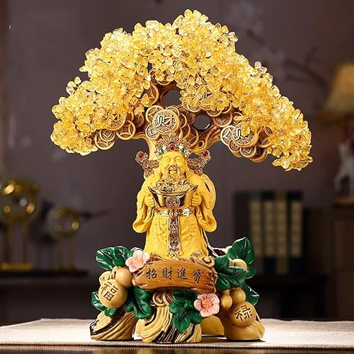 Miniatura 3 de Árbol de dinero de cristal riqueza de la suerte árbol de la suerte citrino árbol de la suerte decoración de Buda árbol de la fortuna decoración