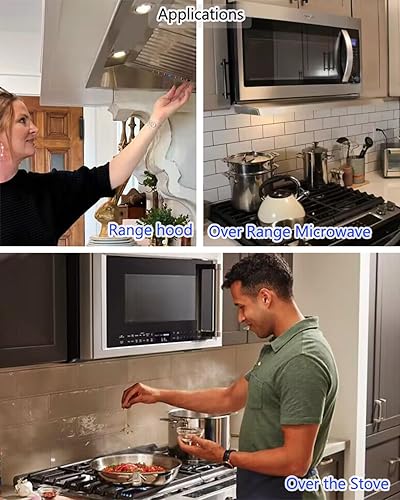 Miniatura 5 de Bombilla LED 8206232A para microondas, cubierta de vidrio de 2 W, 120 V, base E17 para electrodomésticos Whrilpool GE Microondas Range