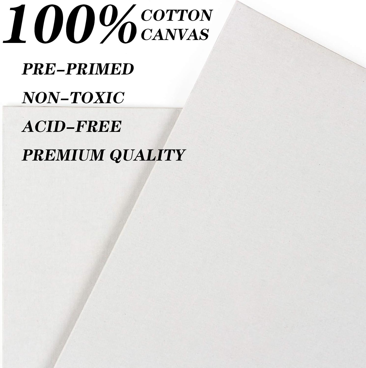 yazi Paint Canvas Panel 20 Multi-Pack Stretched Boards Pre-Primed Artist Canvas Boards for Acrylic, Oil, Gouache, Tempera Paints & Wet Art Media-16"x12",12"x10",10"x8",7"x5"