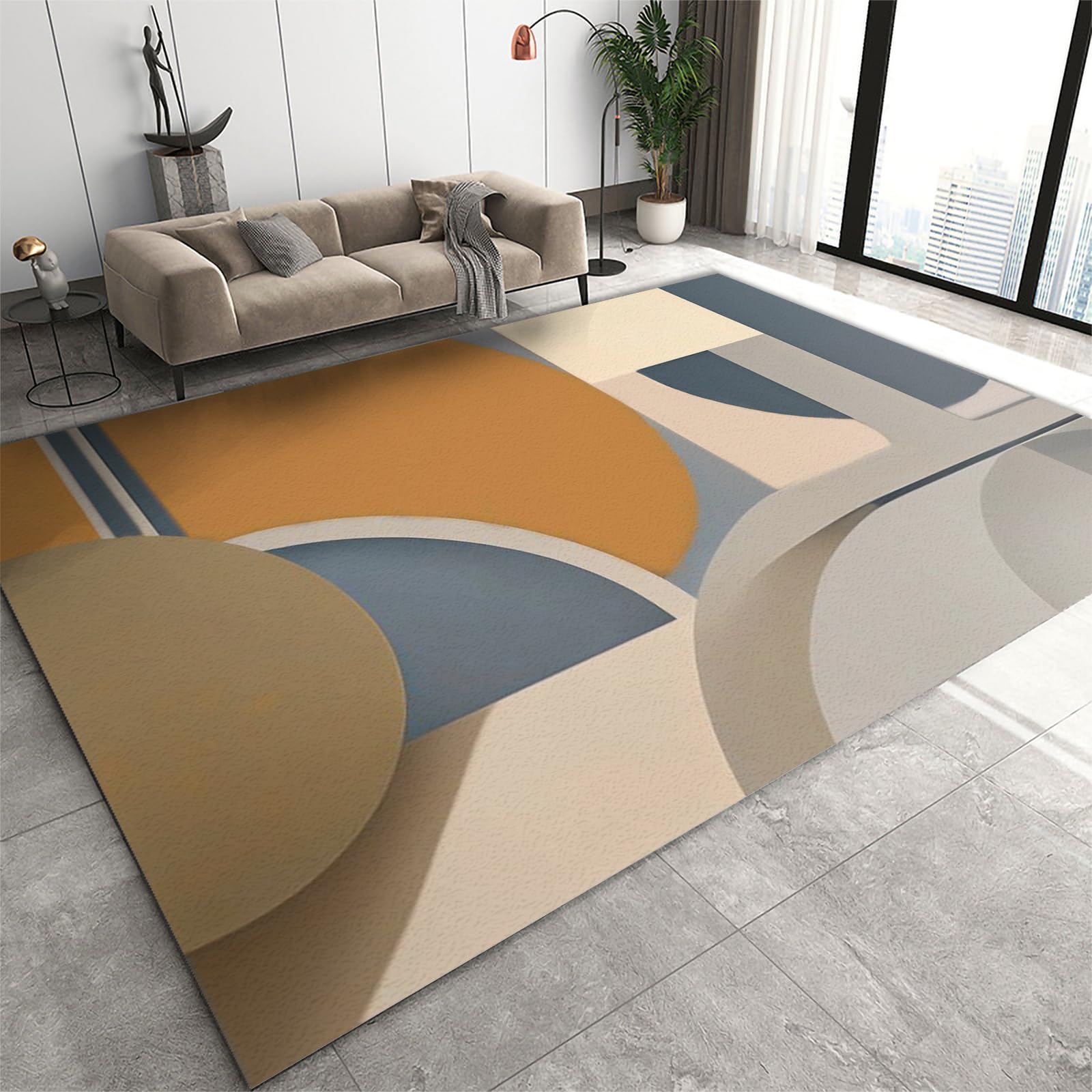 Tapis de salon 1,5 x 2,4 m anti-bruit et protection parquet