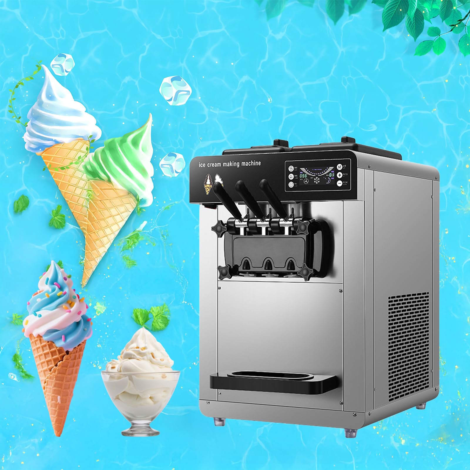ソフトクリームマシン 業務用アイスクリームマシン、 トップソフトクリームメーカー Amazon.co.jp: 業務用アイスクリームマシン、12-16L/Hステンレス