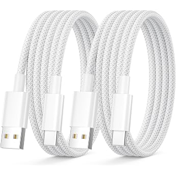 USB C Cable 1 m Pack of 2 iPhone 16 15 Carplay Cable USB to USB C Cable iPhone Charging Cable USB C Charging Cable Nylon USB Charging Cable Type C Cable for iPhone 17 16 15 Pro Max/16 15 Plus/16E SE4 iPad AirPods