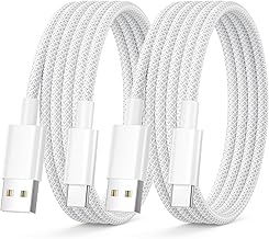 Carplay USB C Cable 1M 2Pack, iPhone Cable USB C Data Cable USB Type C for Car Nylon Cable USB A Usb C Cable Charger Type C Cable Android Auto Cable for iPhone 17 15 16 Pro Max/15 16 Plus, iPad