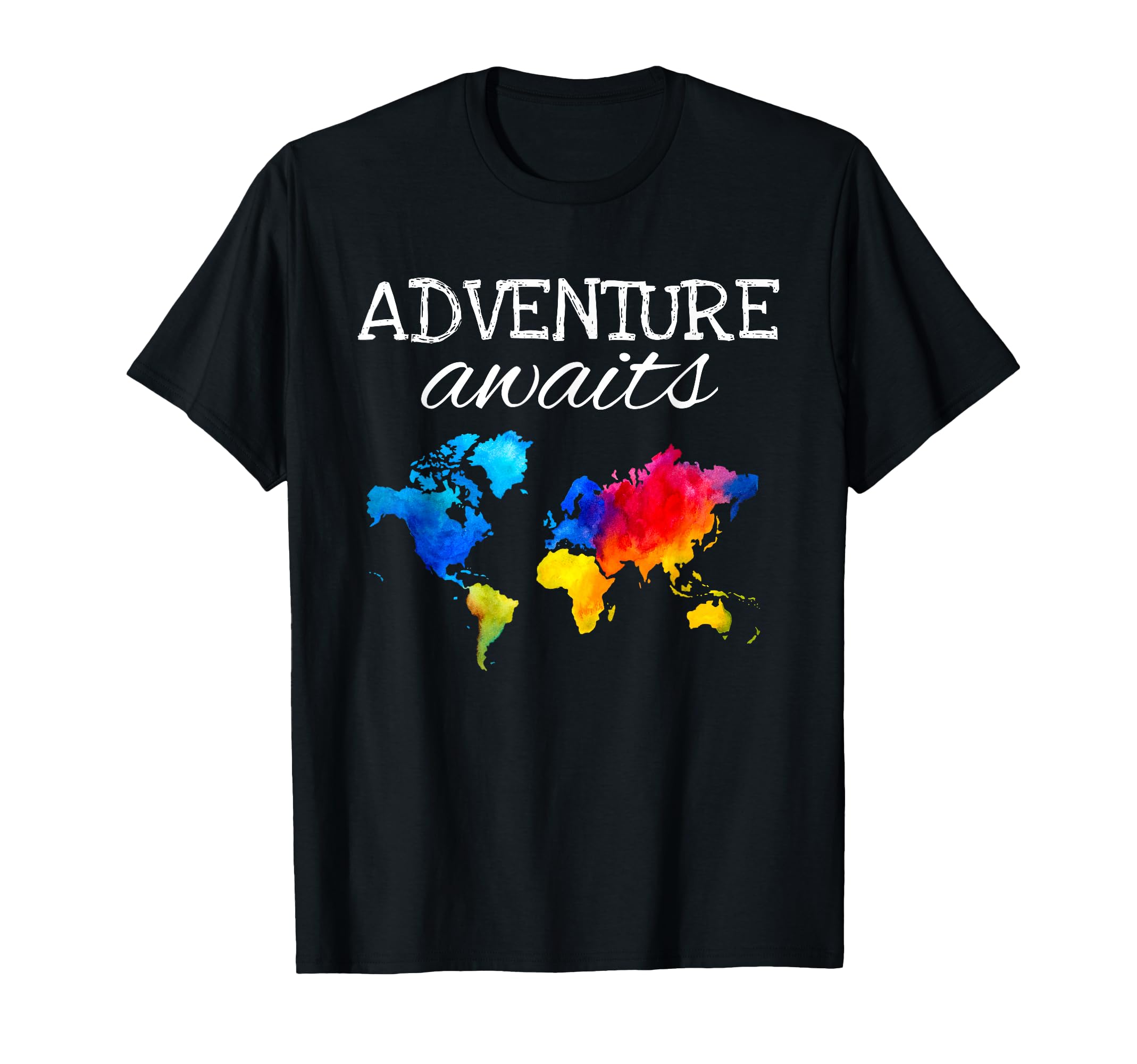 Travel Tshirt Wanderlust World Map Adventure Traveler Gift T-Shirt