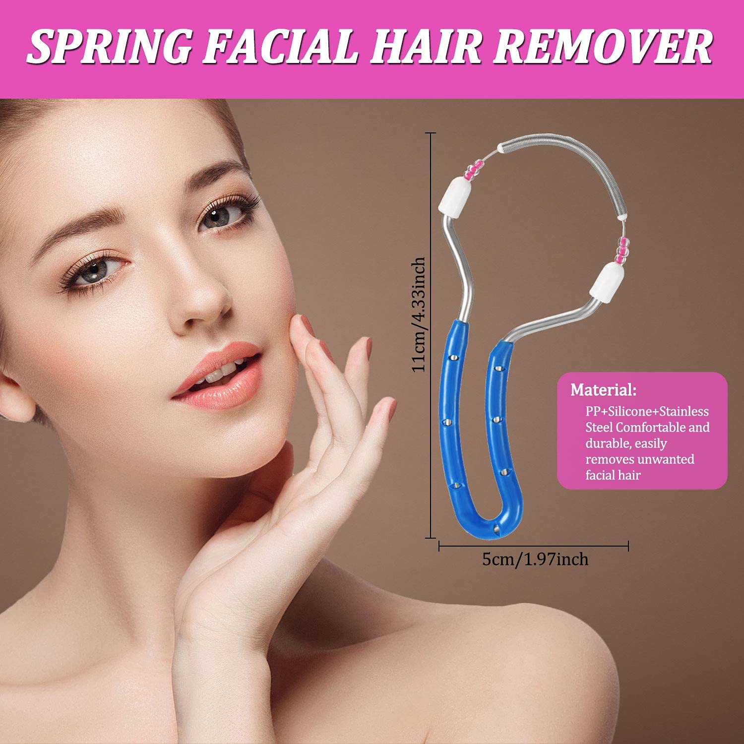 Épilateur Manuel Pour Le Visage Depilspring - Soin Beauté Bien-être - Neuf Sous Blister