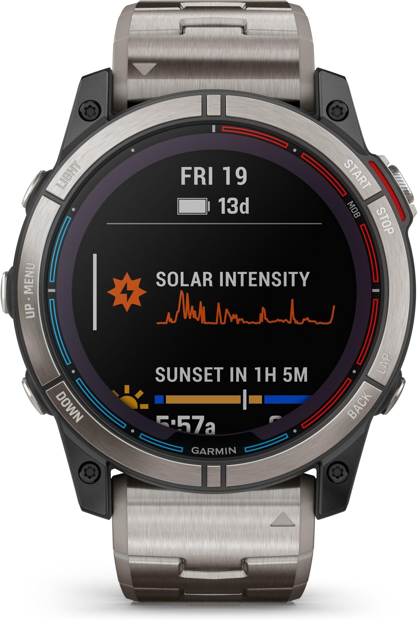 Garmin - Smartwatch - Unissex - Quatix® 7X Sapphire Solar Titan - 010-02541-61