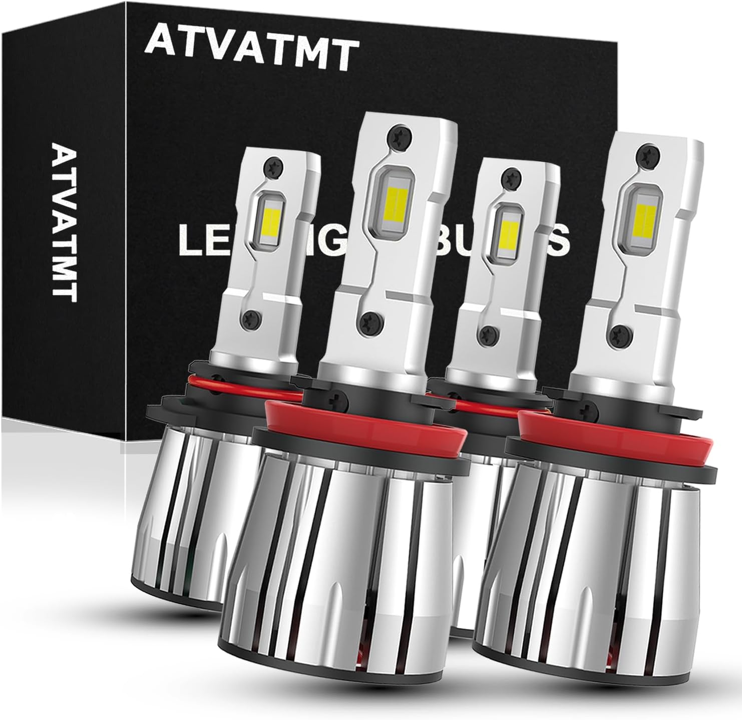 LED Bulbs for Volvo VN VNL 630 670 730 780 VT 800 830 880, Replacement LED Fog Lights 9005 H11 500% Brightness 6500K White, 4-Pack