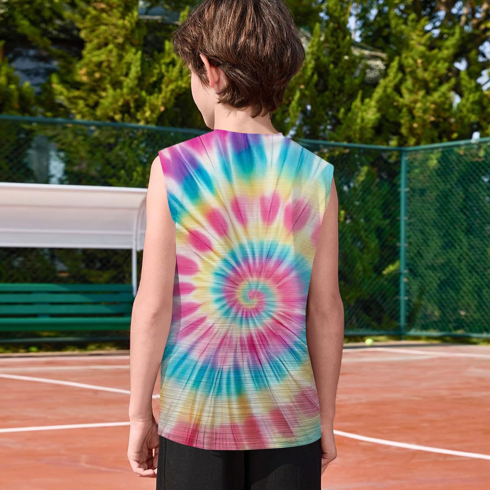 Canotta sportiva per ragazzi senza maniche girocollo vestibilità ampia canotte per bambini estate atletica scuola basket running camicia casual traspirante leggero comfort gilet